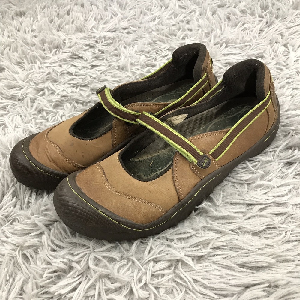 J-41 Brown Leather Mary Jane style Shoes Size 9.5 M